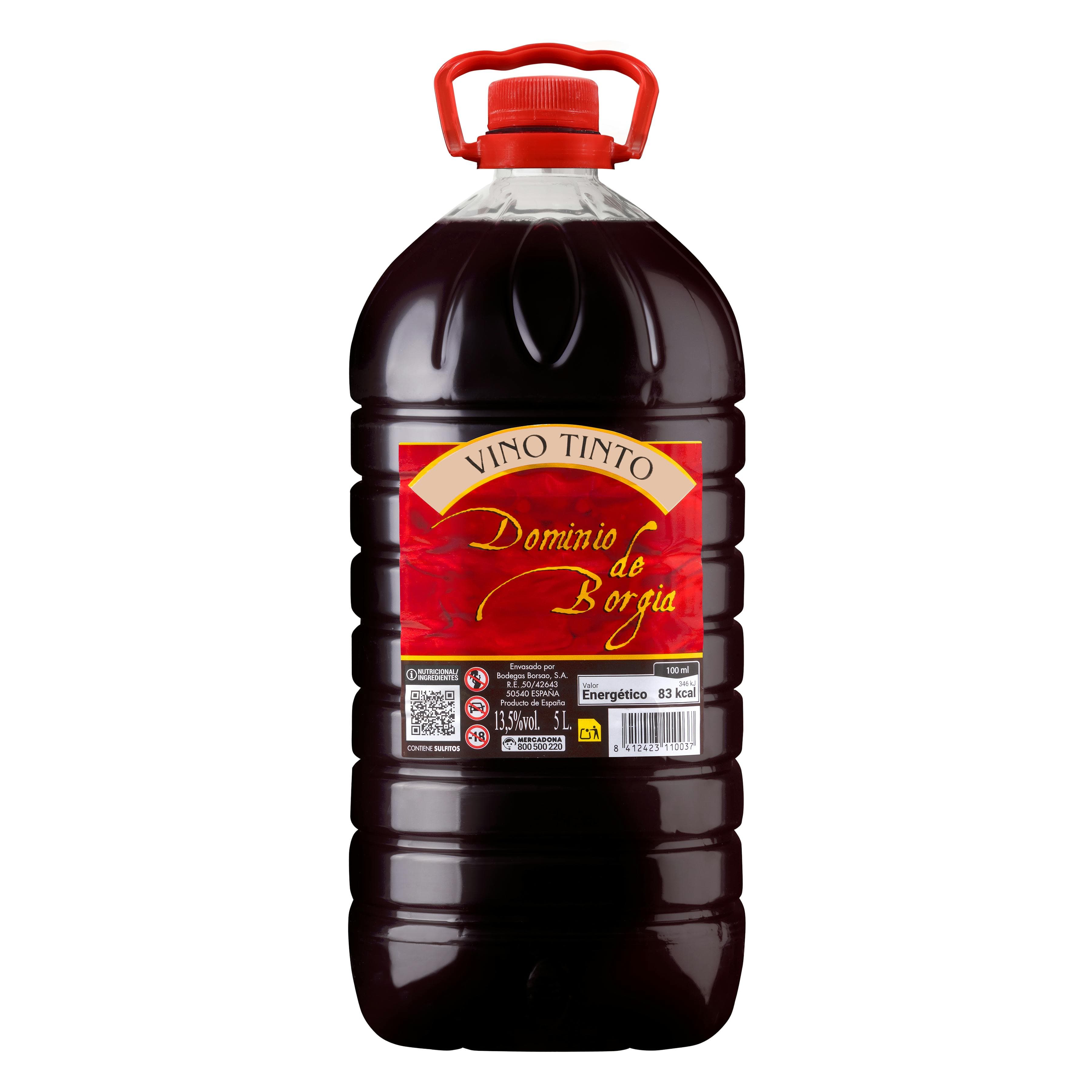 Vino tinto Dominio de Borgia