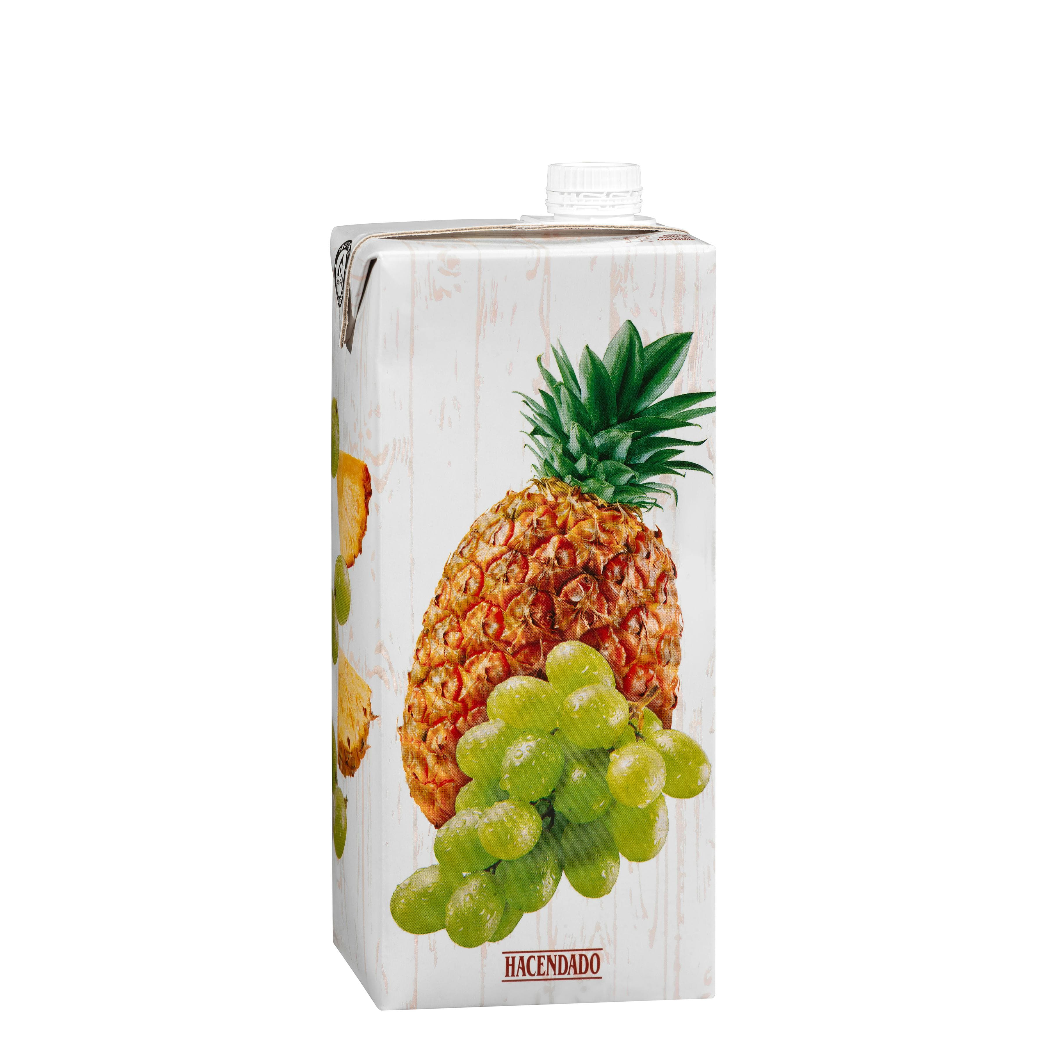 Zumo de piña y uva Hacendado