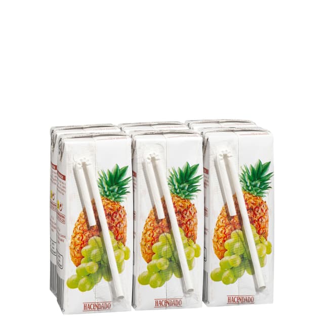 Zumo de piña y uva Hacendado