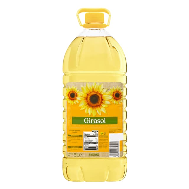 Aceite de girasol refinado 0,2º Hacendado