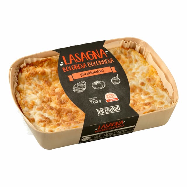 Lasaña boloñesa familiar Hacendado
