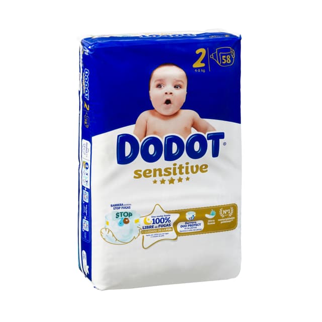 Pañales bebé talla 2 de 4-8 kg Dodot
