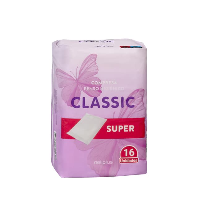Compresa classic super Deliplus sin alas
