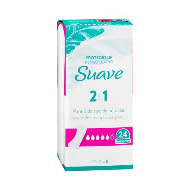 Protegeslip suave 2 en 1 Deliplus