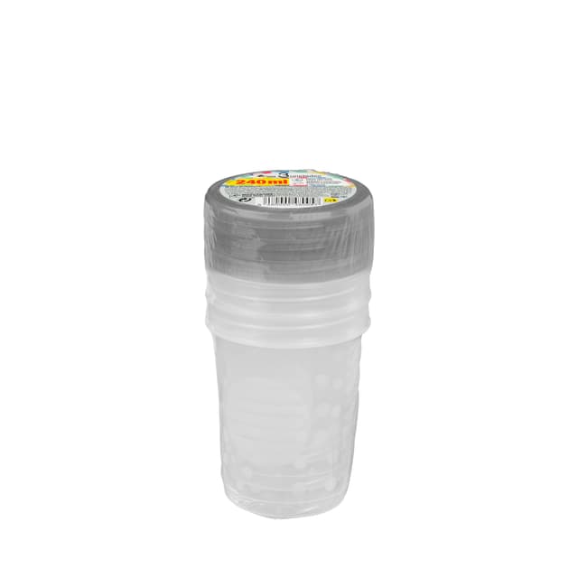 Recipiente de plástico redondo 240 ml Bosque Verde