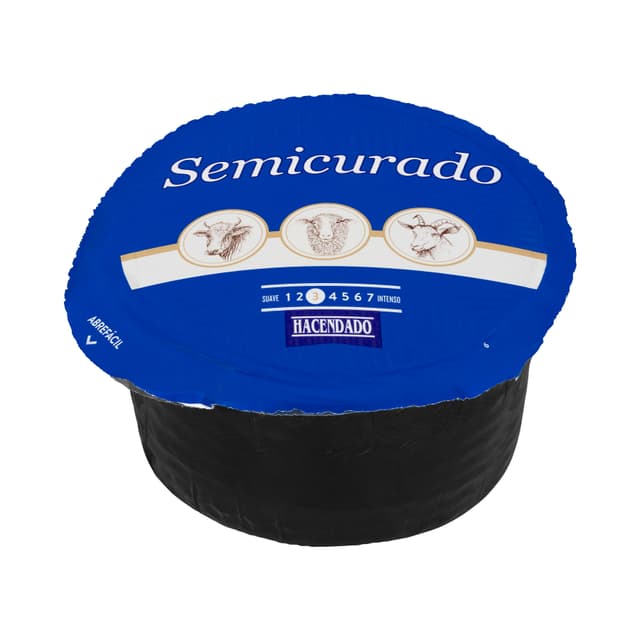 Queso semicurado mezcla Hacendado