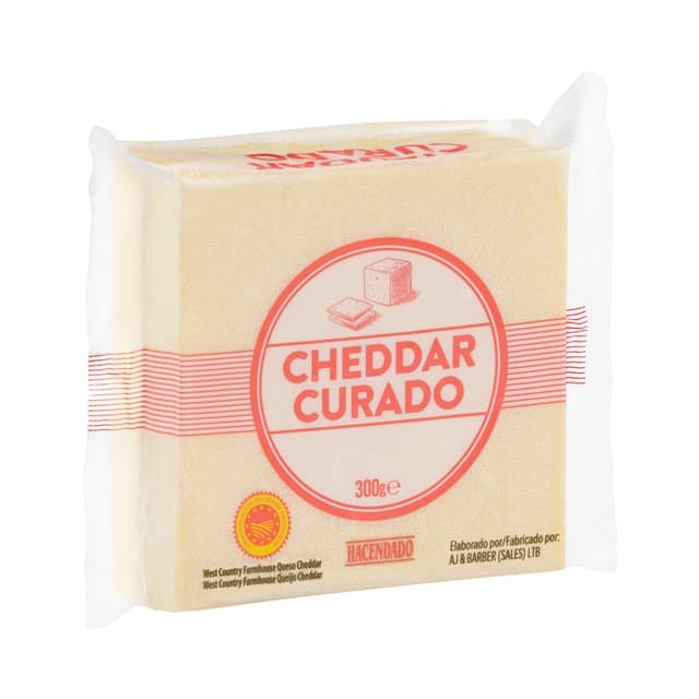 Queso curado cheddar Hacendado