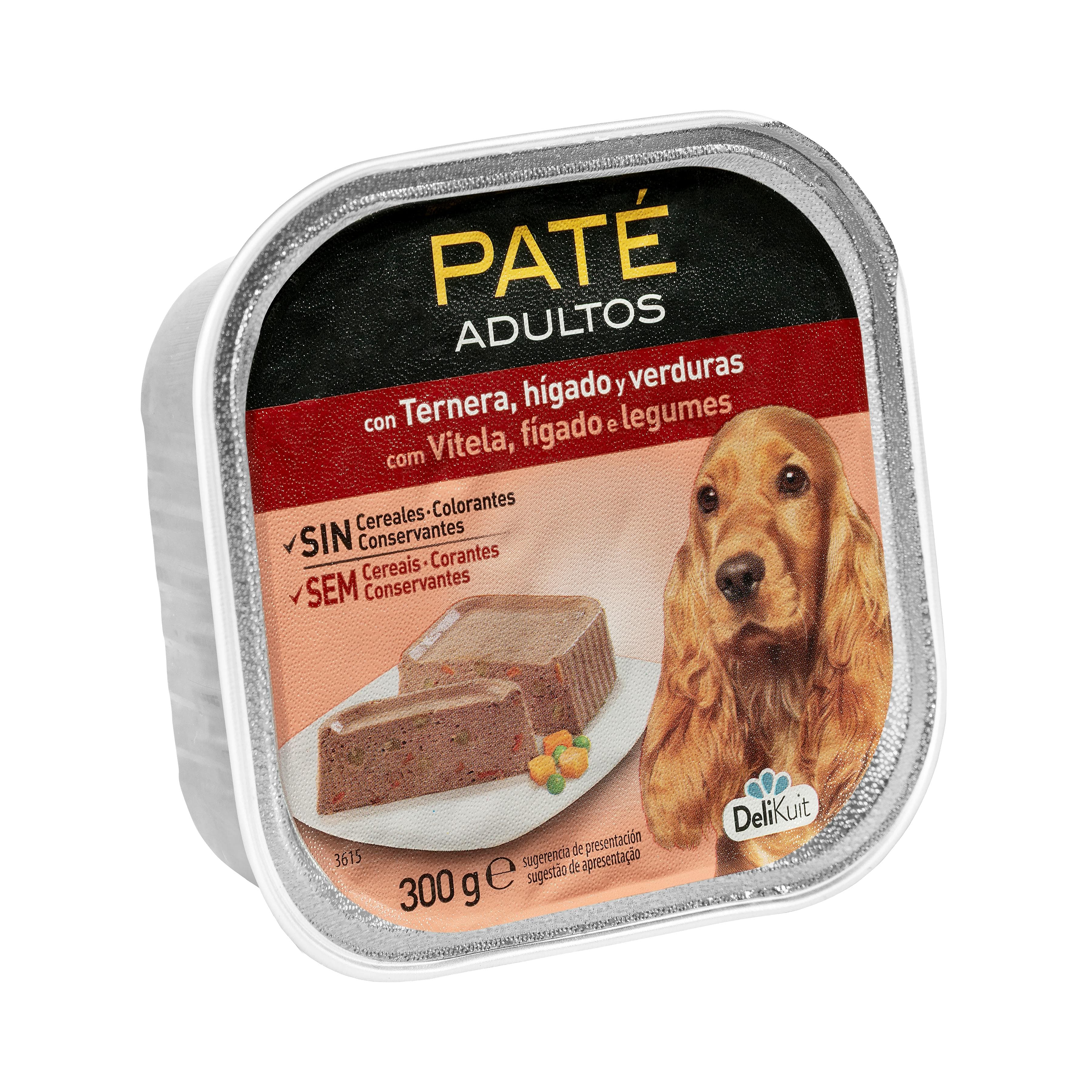 Paté perro adulto Delikuit con ternera, hígado y verduras