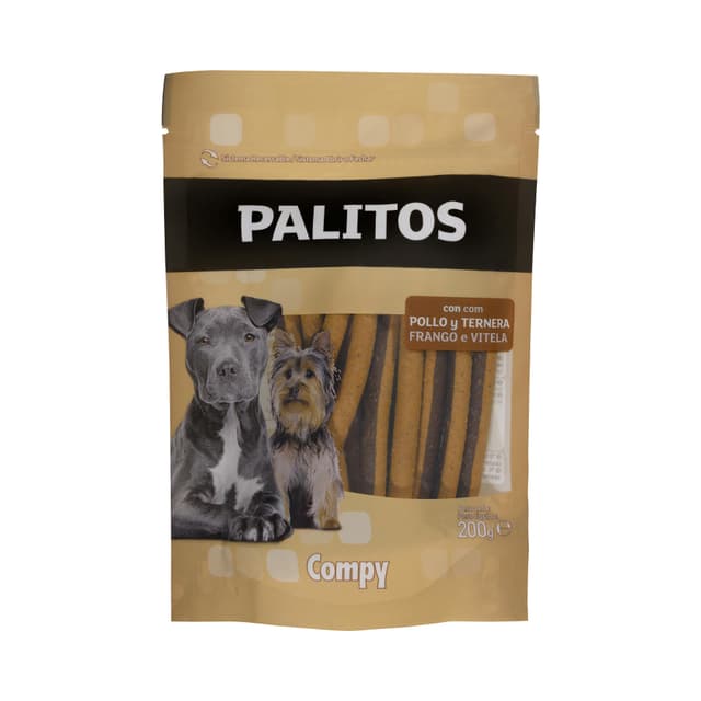 Snack palitos perro adulto con pollo y ternera Compy