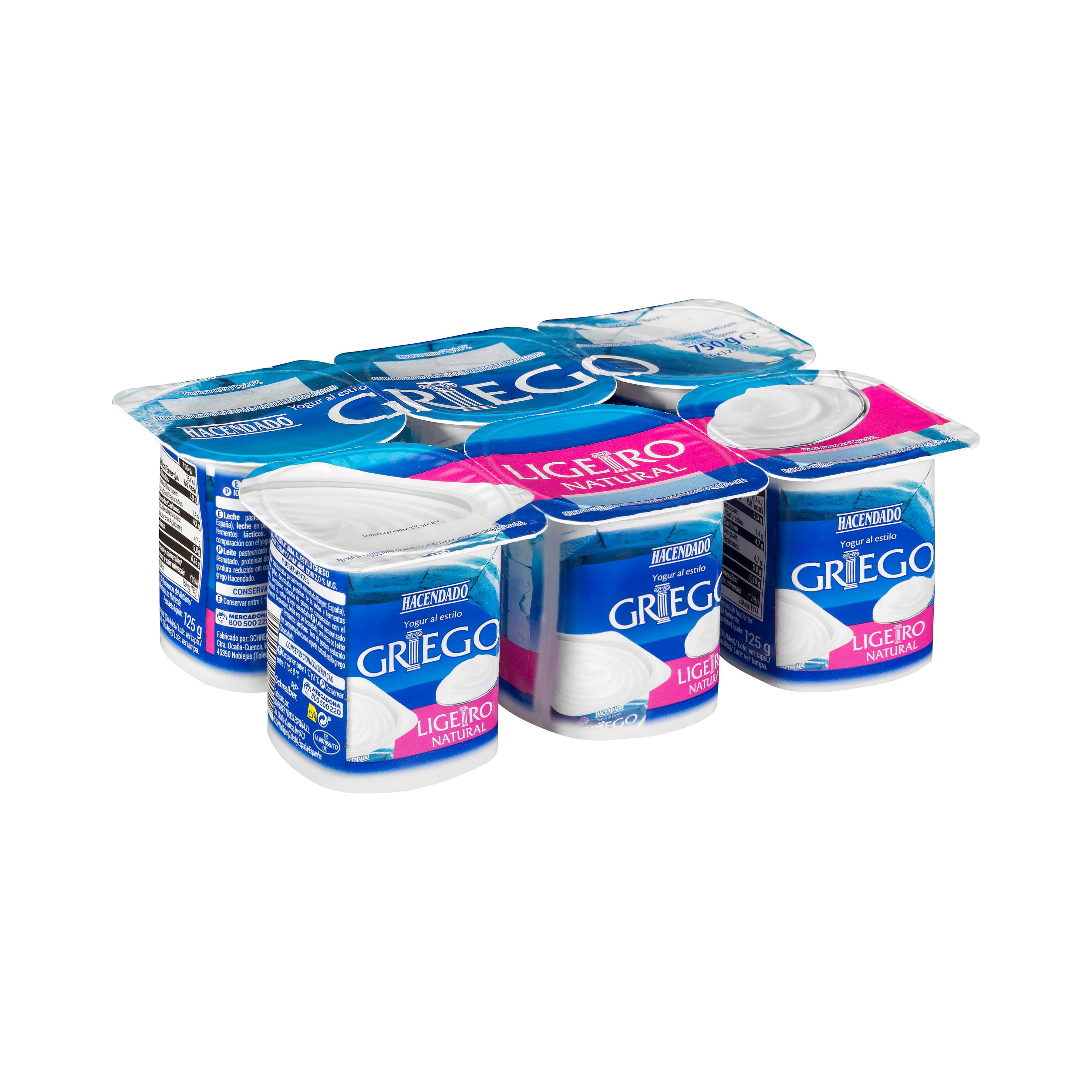 Yogur griego natural ligero Hacendado