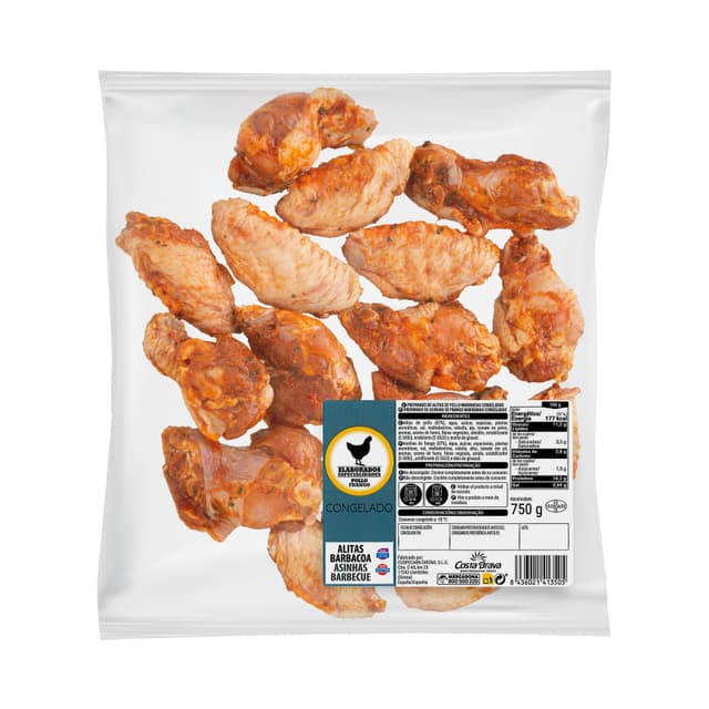 Alas de pollo barbacoa congeladas