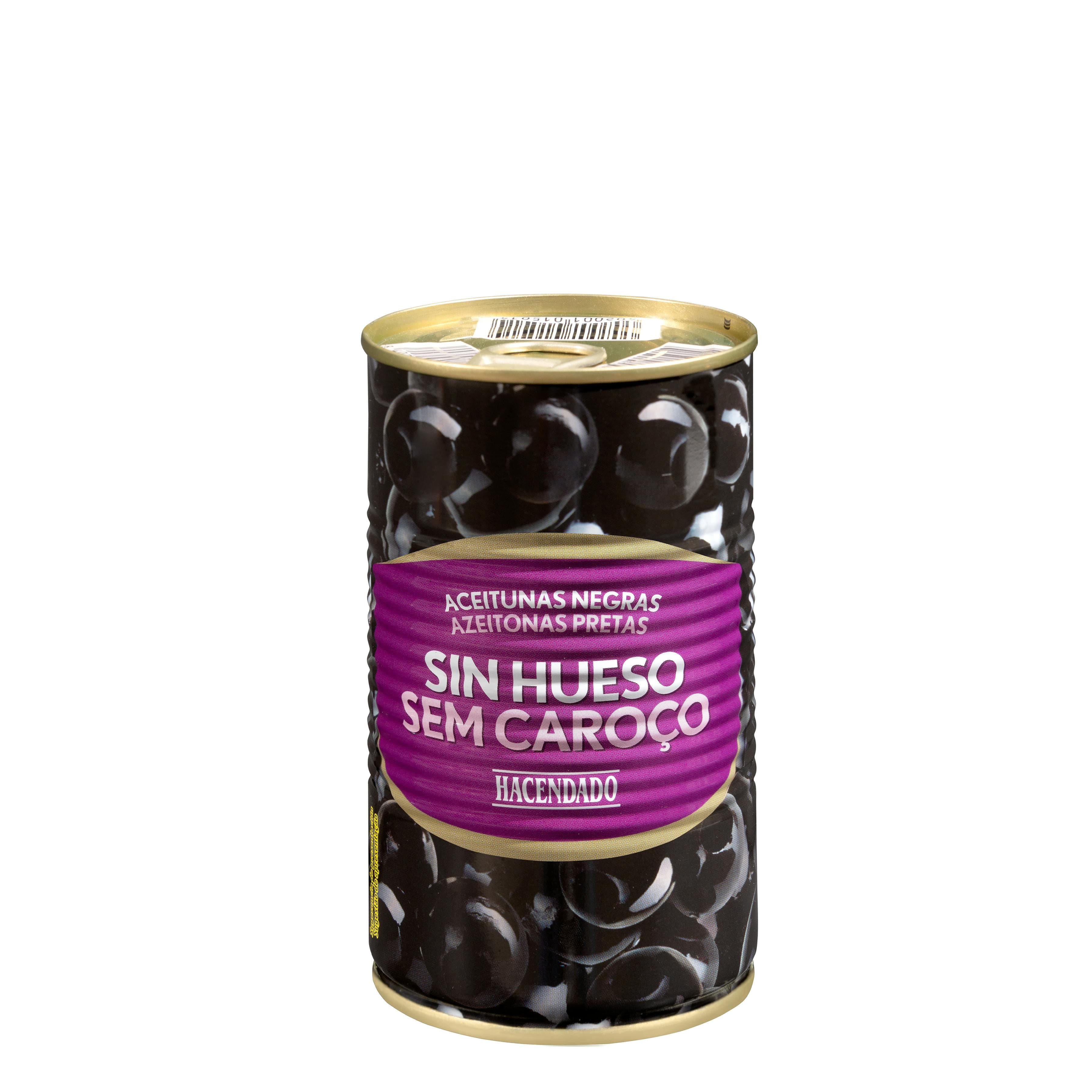 Aceitunas negras sin hueso Hacendado