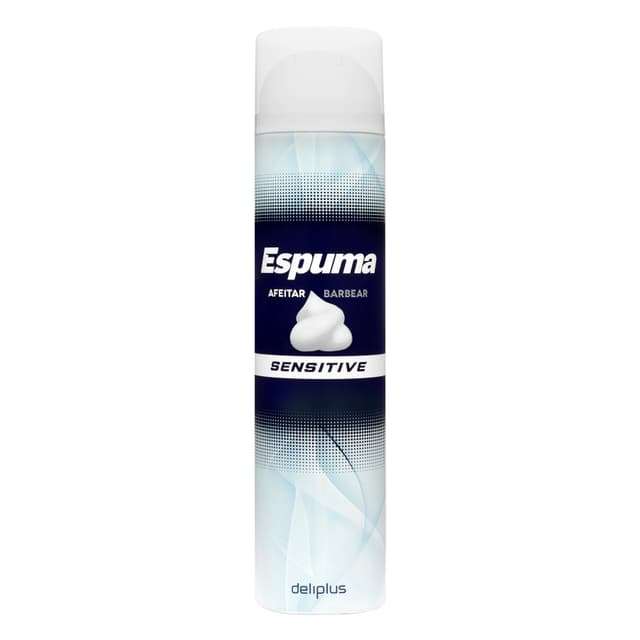 Espuma de afeitar Sensitive Deliplus manteca de cacao
