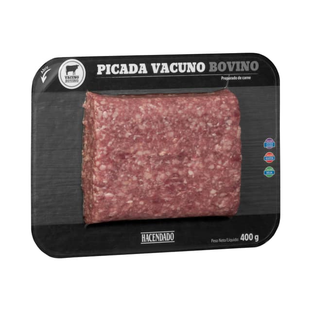 Preparado de carne picada vacuno