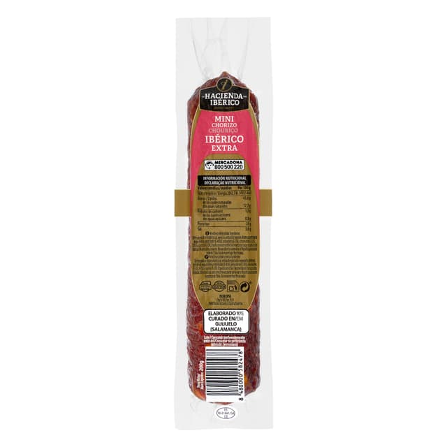 Mini chorizo ibérico extra La Hacienda del ibérico