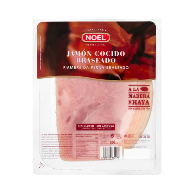Jamón cocido braseado Noel lonchas