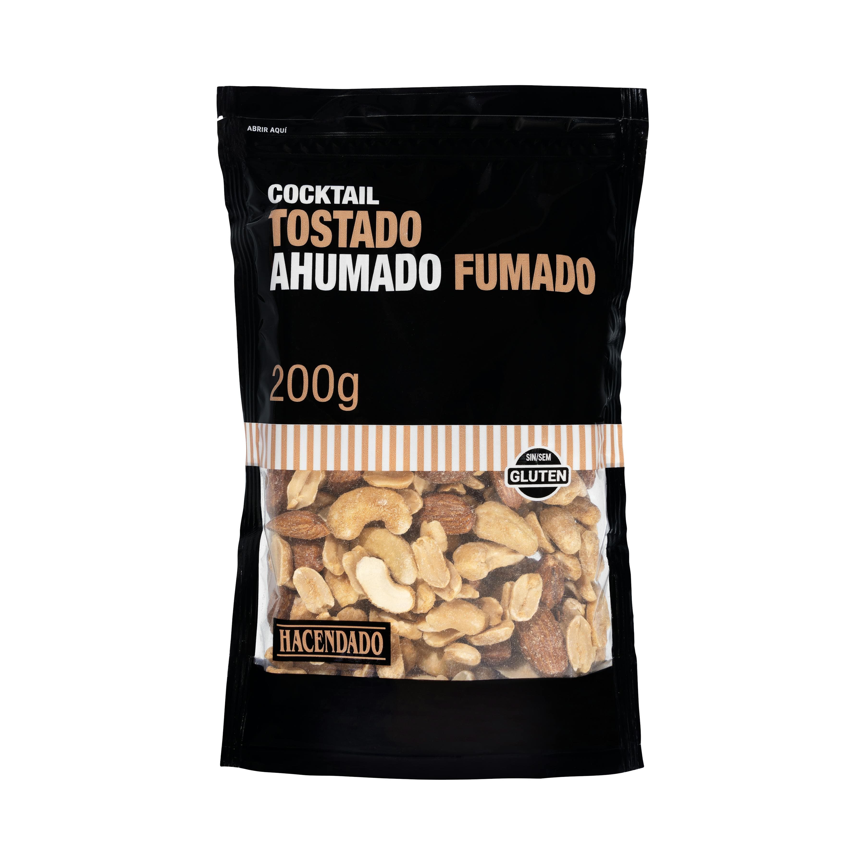 Cocktail frutos secos tostados Hacendado sabor ahumado
