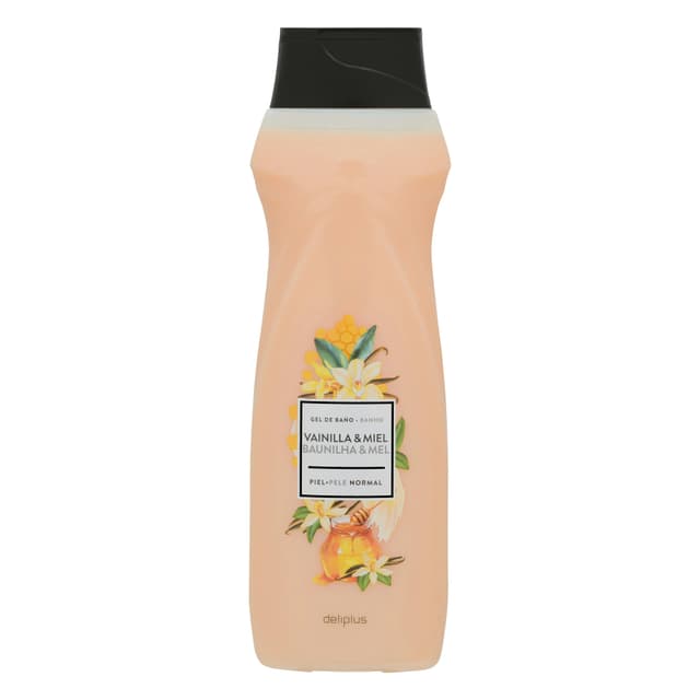 Gel de baño vainilla y miel Deliplus piel normal