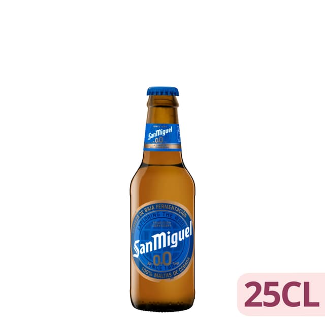Cerveza 0,0% sin alcohol San Miguel