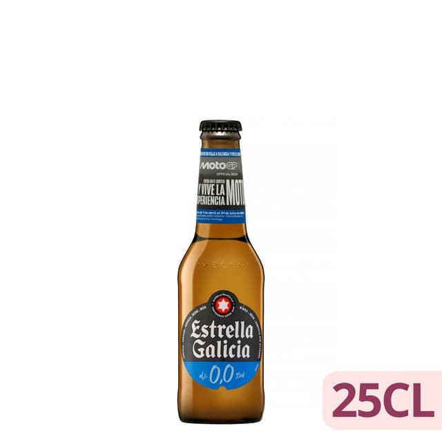 Cerveza 0,0% sin alcohol Estrella Galicia