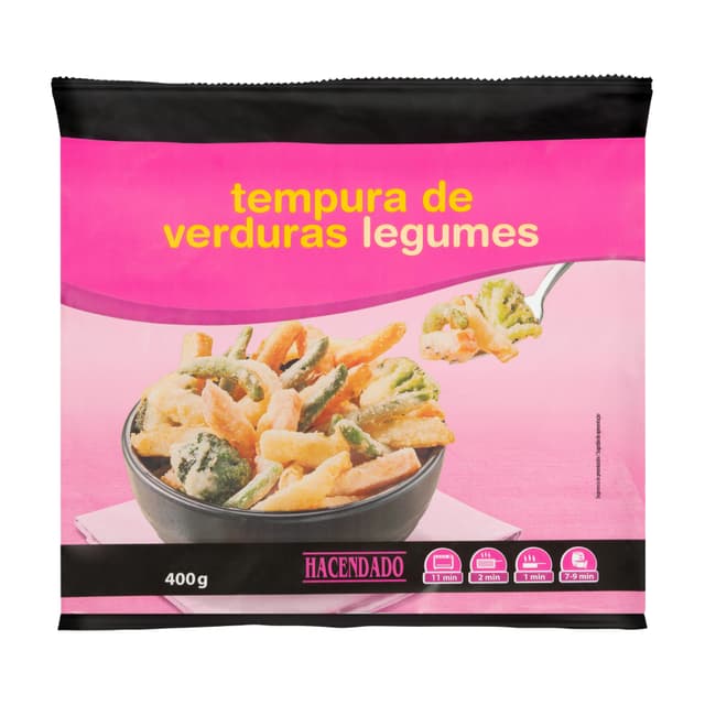 Tempura de verduras Hacendado ultracongelada