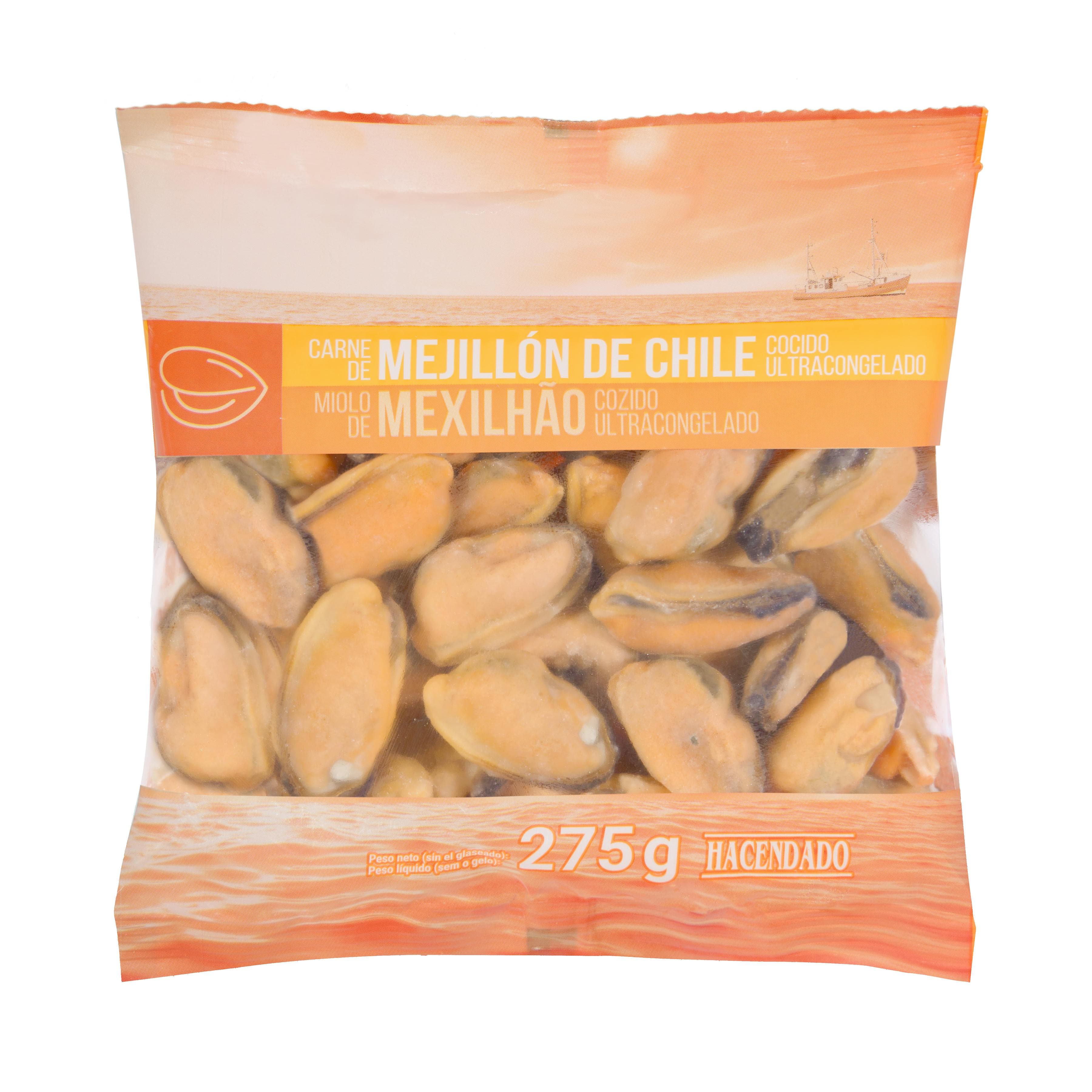 Carne de mejillón cocido Hacendado ultracongelado