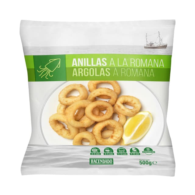 Anillas de pota a la romana Hacendado ultracongeladas
