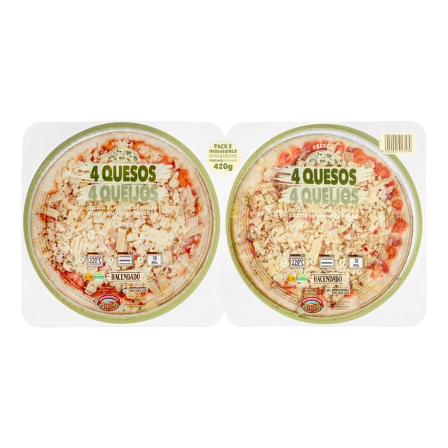 Pizza 4 quesos Hacendado