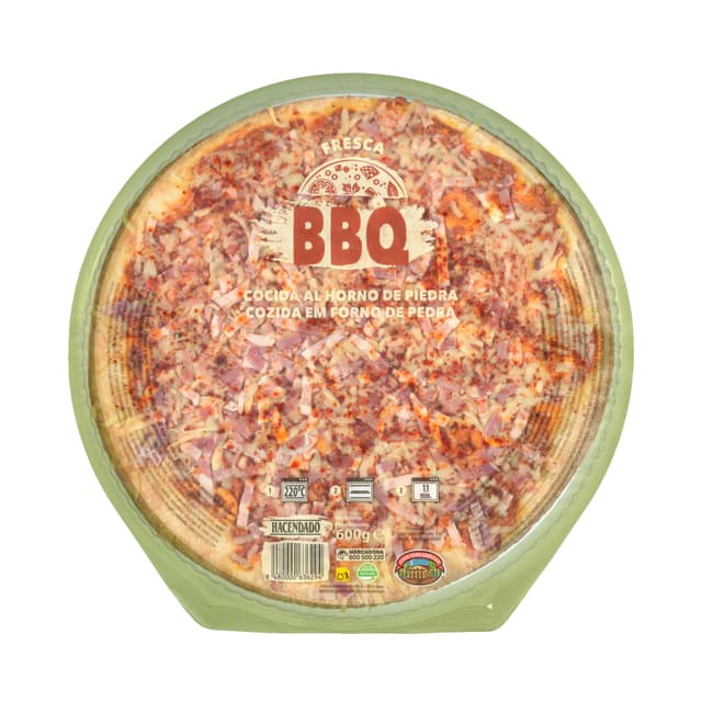 Pizza barbacoa familiar Hacendado