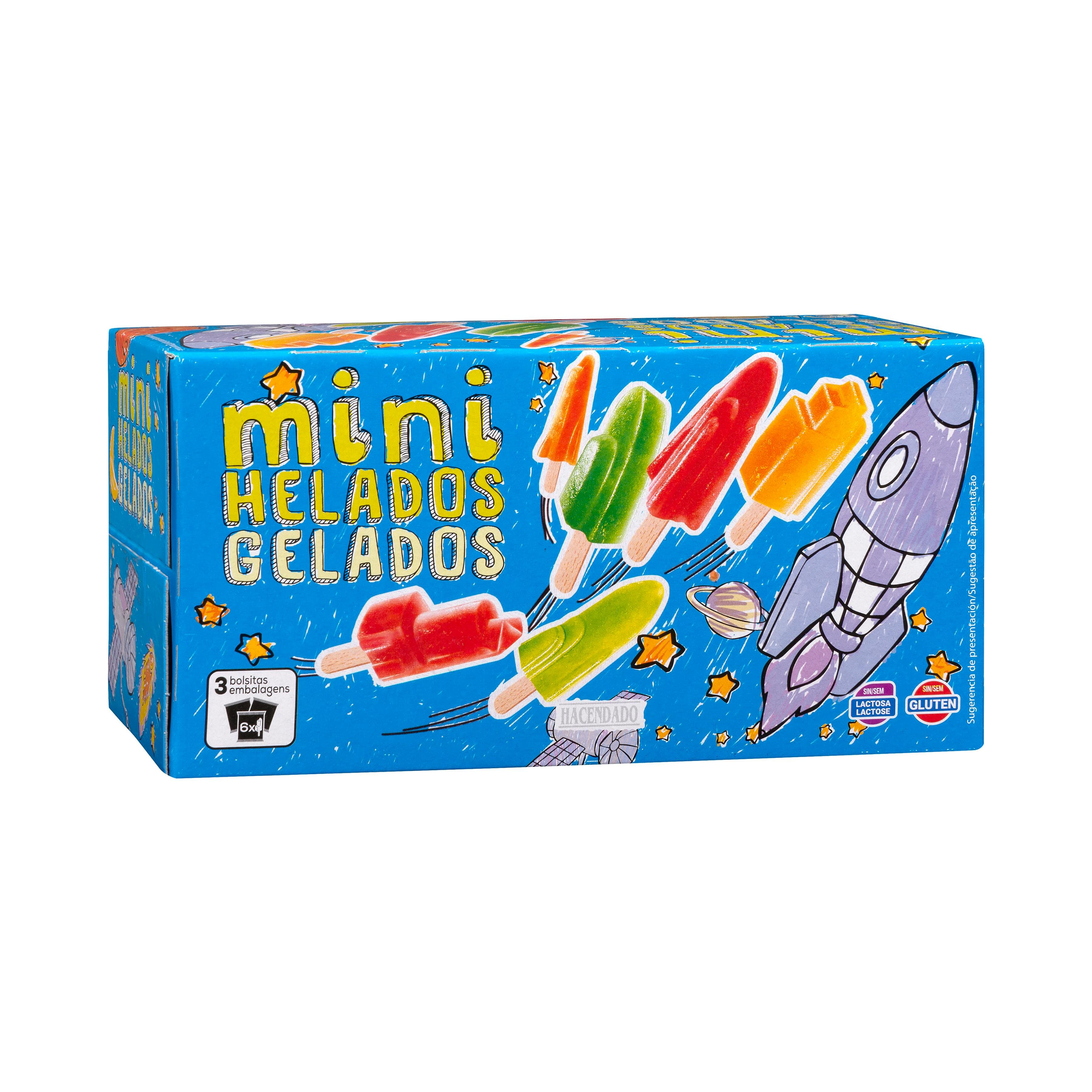 Mini helados hielo sorbetes Hacendado