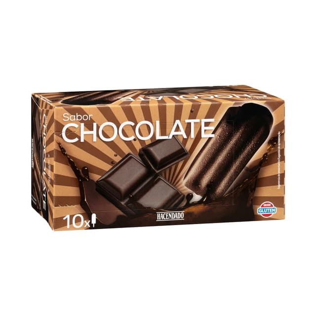 Helado hielo sabor chocolate Hacendado
