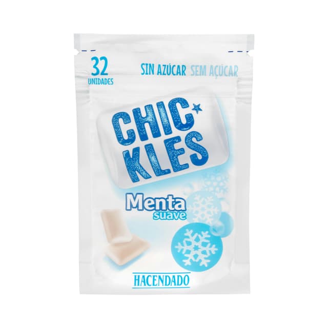 Chicles gragea menta suave sin azúcar Hacendado