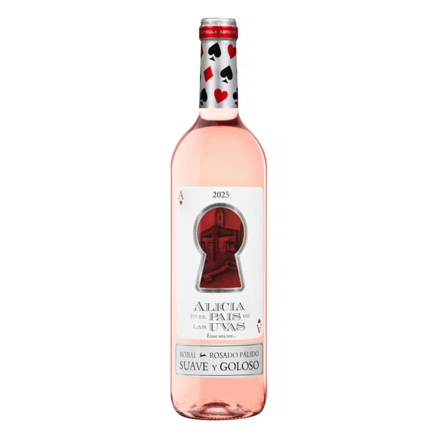 Vino rosado suave y goloso Alicia en el país de las uvas