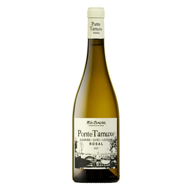 Vino blanco albariño Ponte Tamuxe DO Rías Baixas