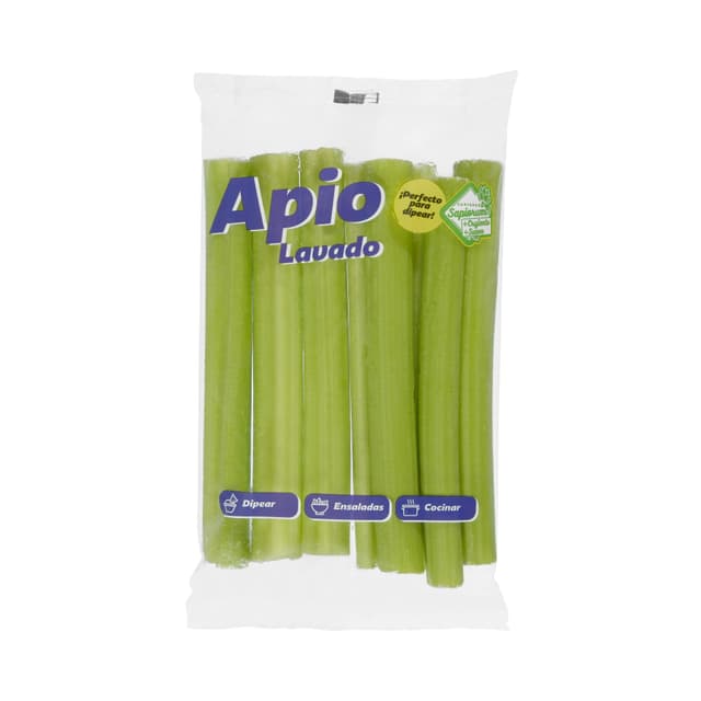 Apio cortado lavado
