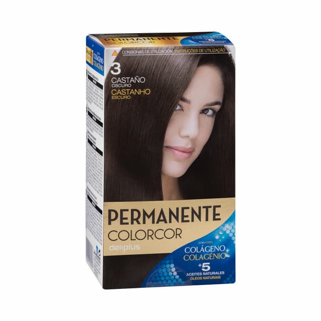 Coloración permanente 3 castaño oscuro Colorcor
