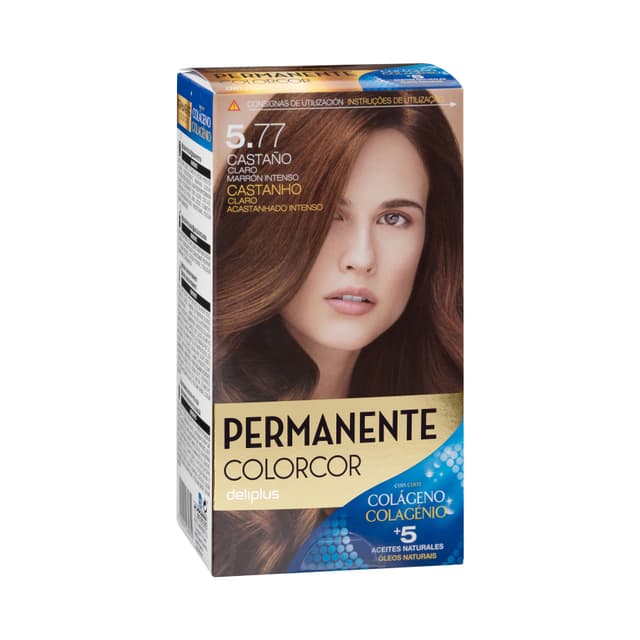 Coloración permanente 5.77 castaño claro marrón intenso Colorcor