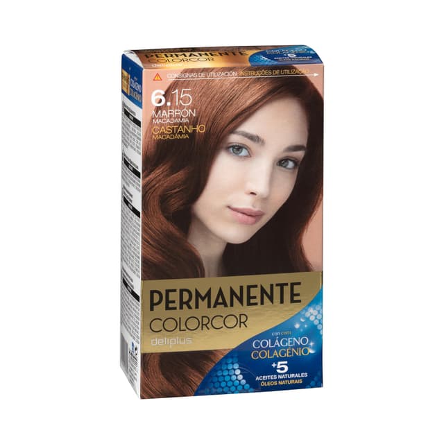 Coloración permanente 6.15 marrón macadamia Colorcor