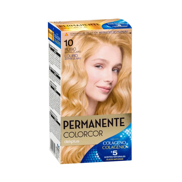 Coloración permanente 10 rubio extra claro Colorcor