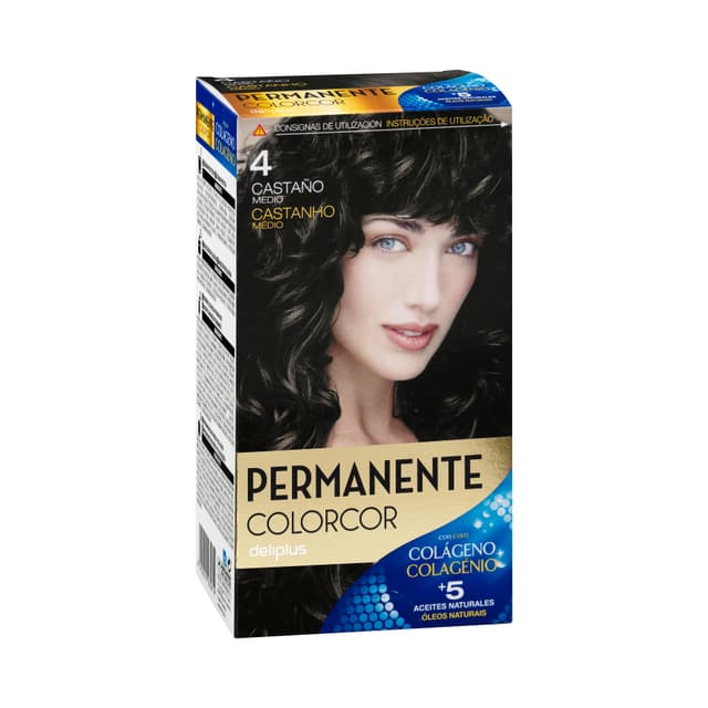 Coloración permanente 4 castaño medio Colorcor