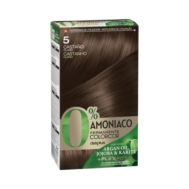 Coloración permanente 0% amoníaco 5 castaño claro Colorcor