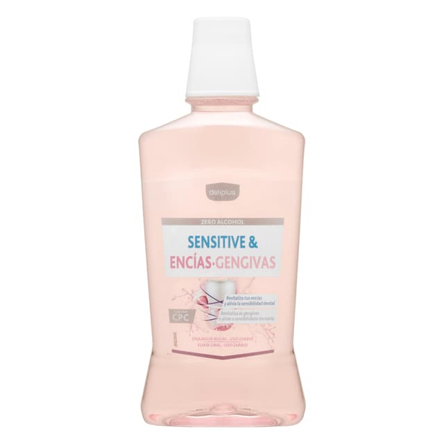 Enjuague bucal Sensitive & Encías Deliplus zero alcohol