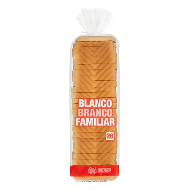 Pan de molde blanco familiar Hacendado