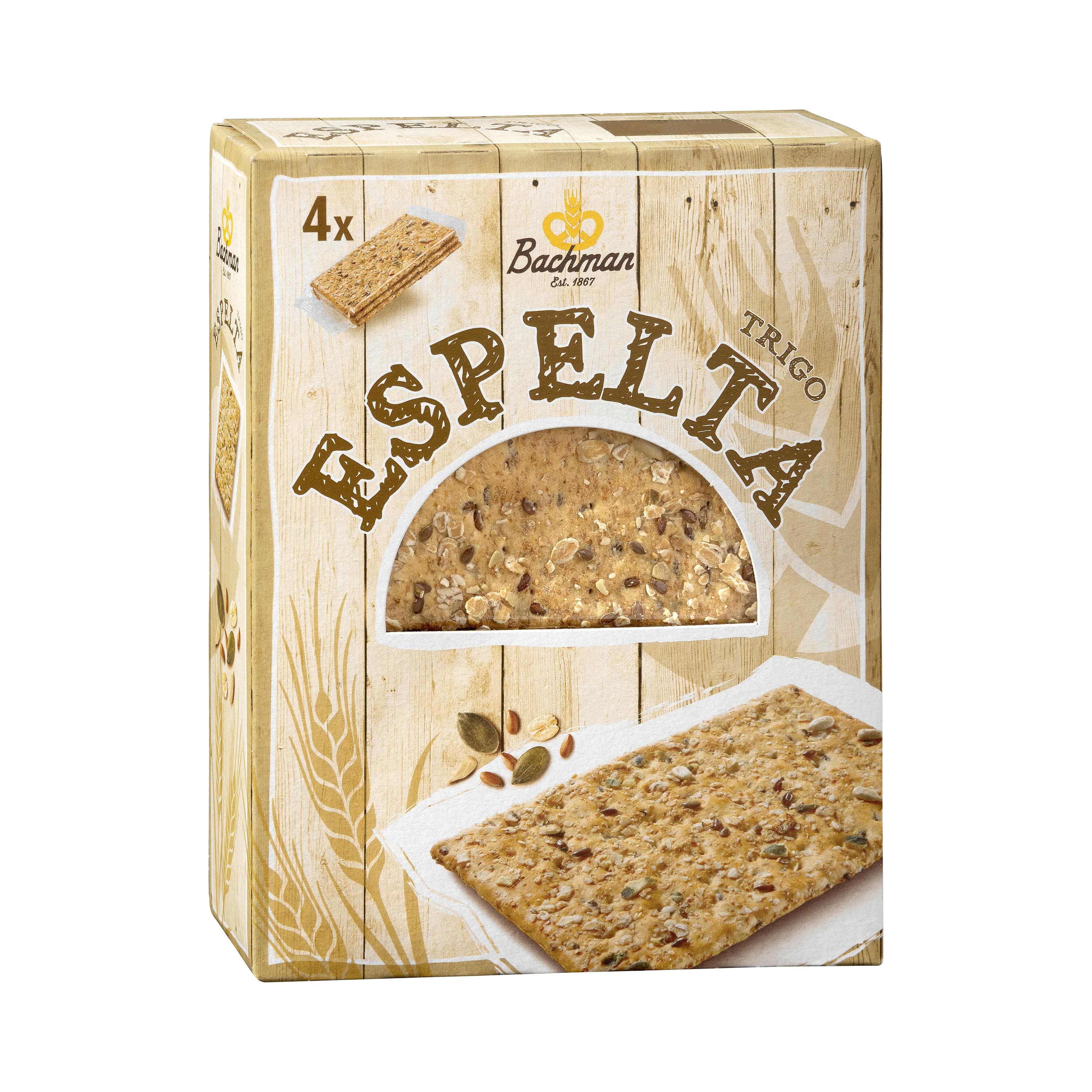 Crackers integrales de espelta Bachman
