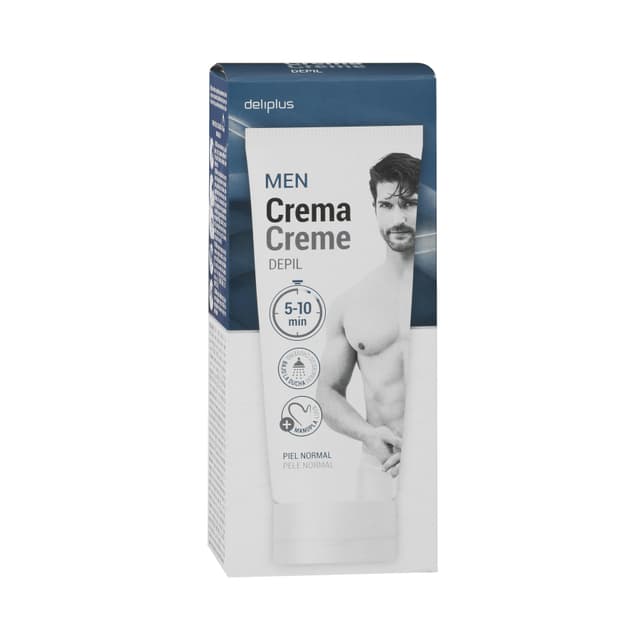 Crema depilatoria hombre Deliplus piel normal