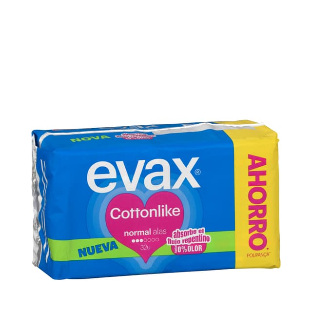 Compresa normal Evax Cottonlike con alas