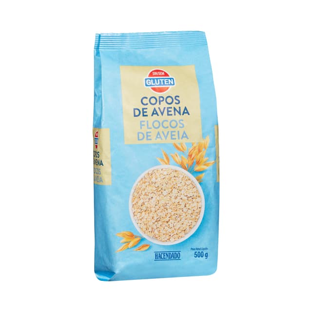 Copos de avena sin gluten Hacendado