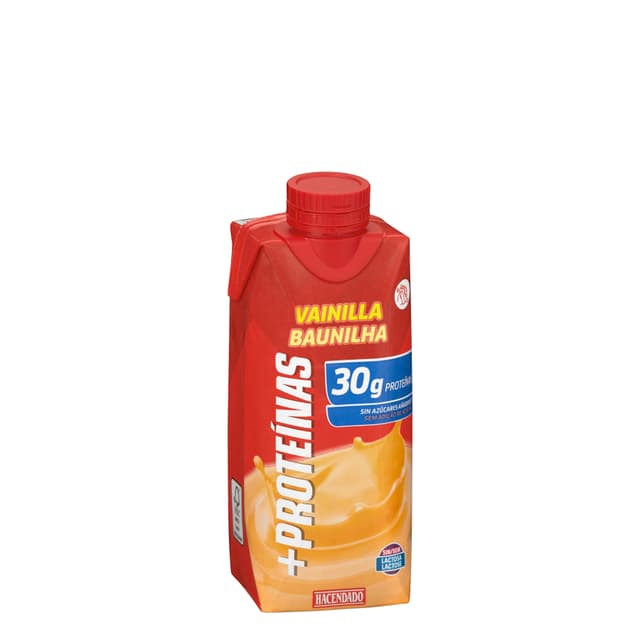 Batido lácteo sabor vainilla +Proteínas Hacendado 30 g proteínas