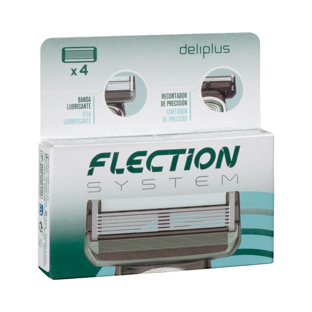 Recambios maquinilla de afeitar Deliplus Flection System 6 hojas