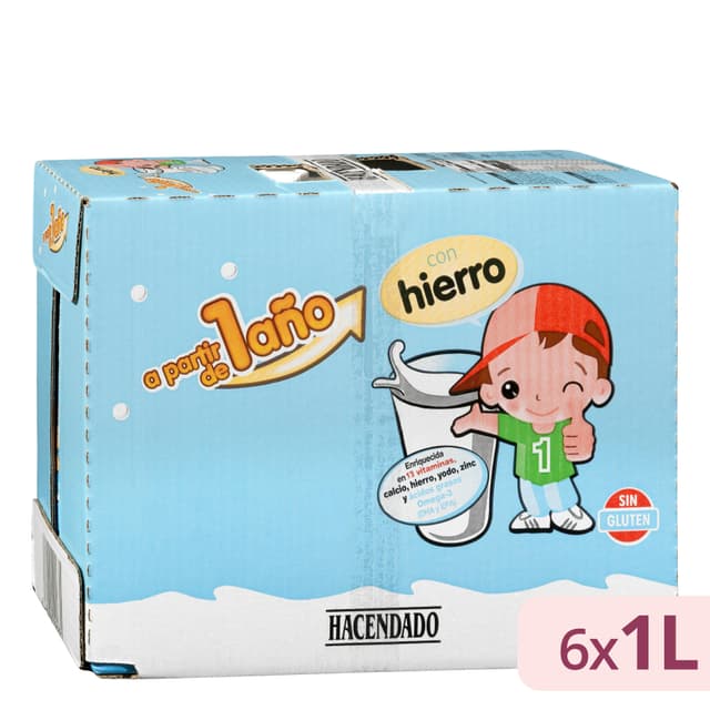 Preparado lácteo Hacendado +1 año